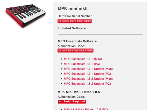 MPK mini MK2 RED